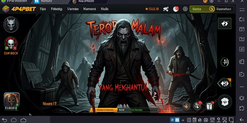 Screenshot menampilkan gameplay Horror yang mendebarkan dari 4P4PBET.