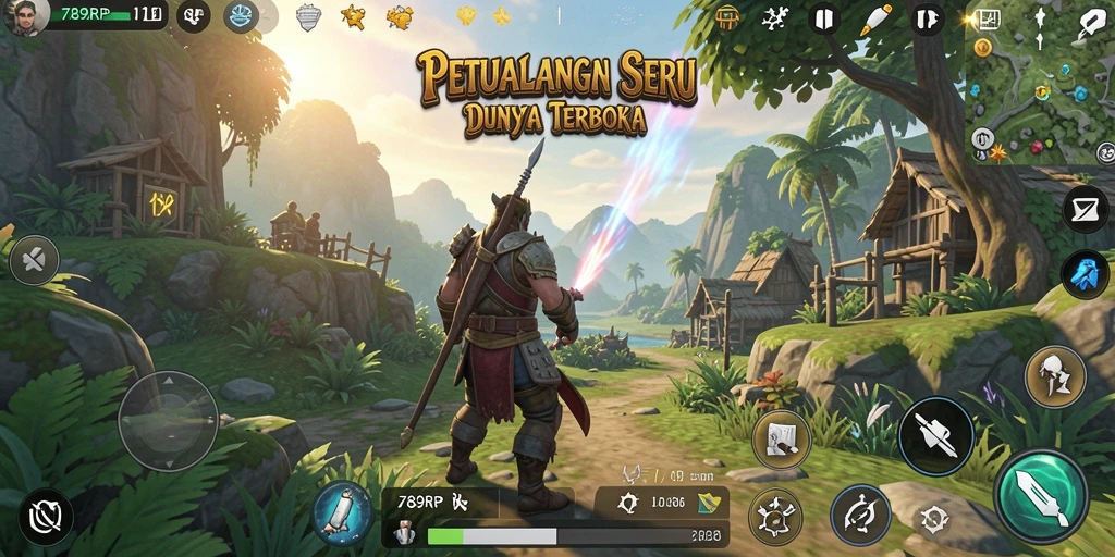 Gameplay seru dan petualangan di dunia terbuka.