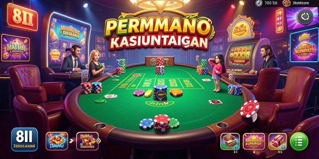 Tampilan gameplay seru dari aplikasi Kasino 8II.