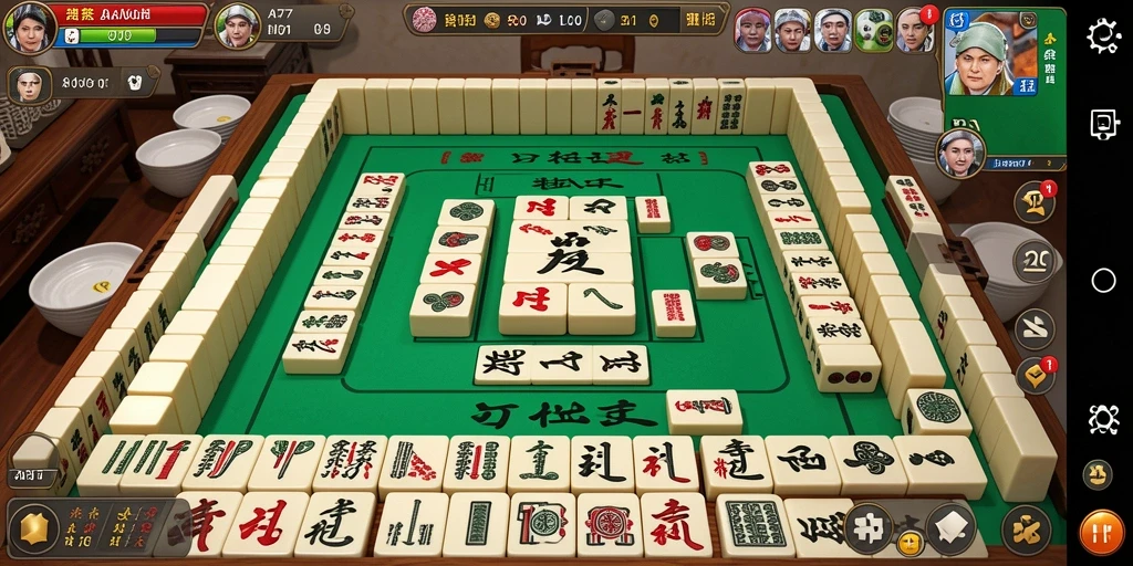 Tampilan gameplay API77 dengan keseruan bermain Mahjong.