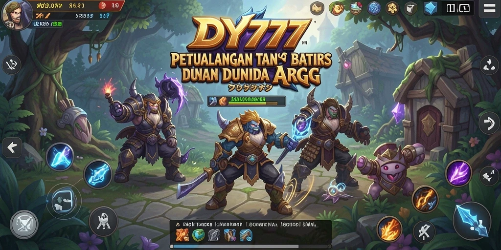Tangkapan layar gameplay DY777 menampilkan pertarungan seru dengan efek visual yang menakjubkan.