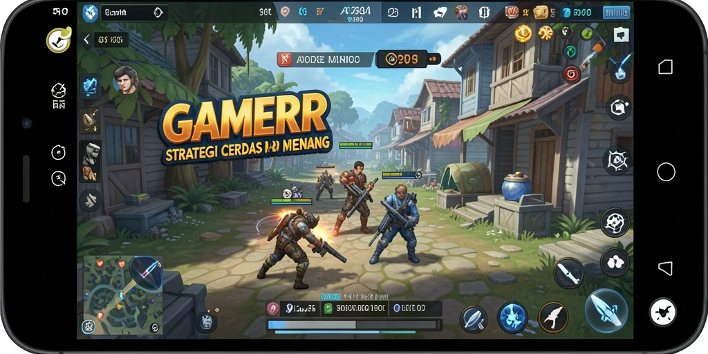 Tampilan screenshot utama GAMERP menampilkan momen intense dalam gameplay strategi.