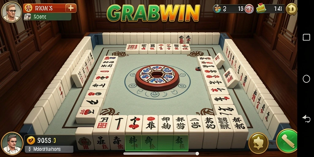 Tampilan gameplay menarik saat bermain Mahjong di GRABWIN.
