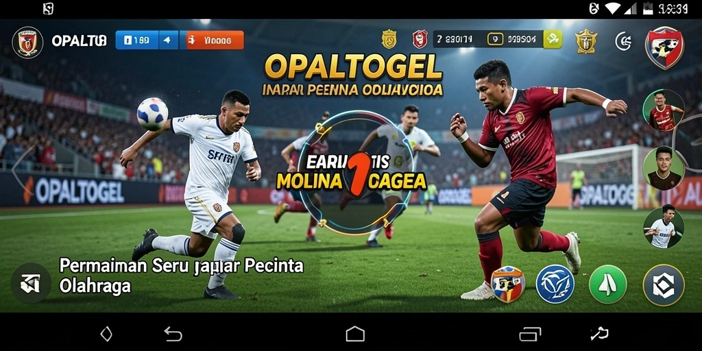 Tampilan gameplay seru dari OPALTOGEL yang menampilkan aksi olahraga.