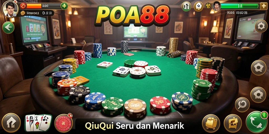 Screenshot permainan QiuQiu yang penuh aksi dan keseruan.
